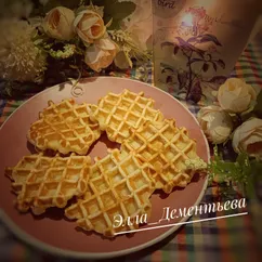 Яблочные вафли в электровафельнице