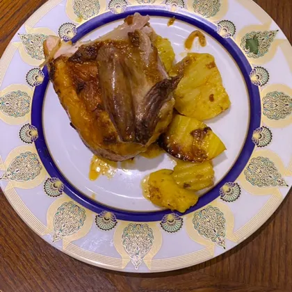 Курица 🍗 с картошкой в духовке