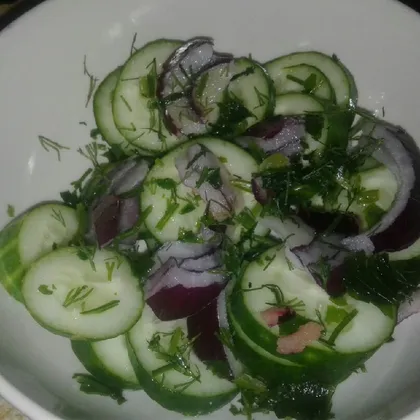 Салат из огурцов