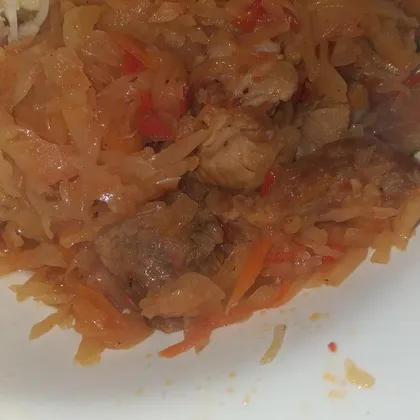 Тушеная капуста с мясом