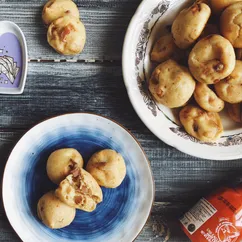 🥯Заварные булочки с панчеттой и сыром🥯