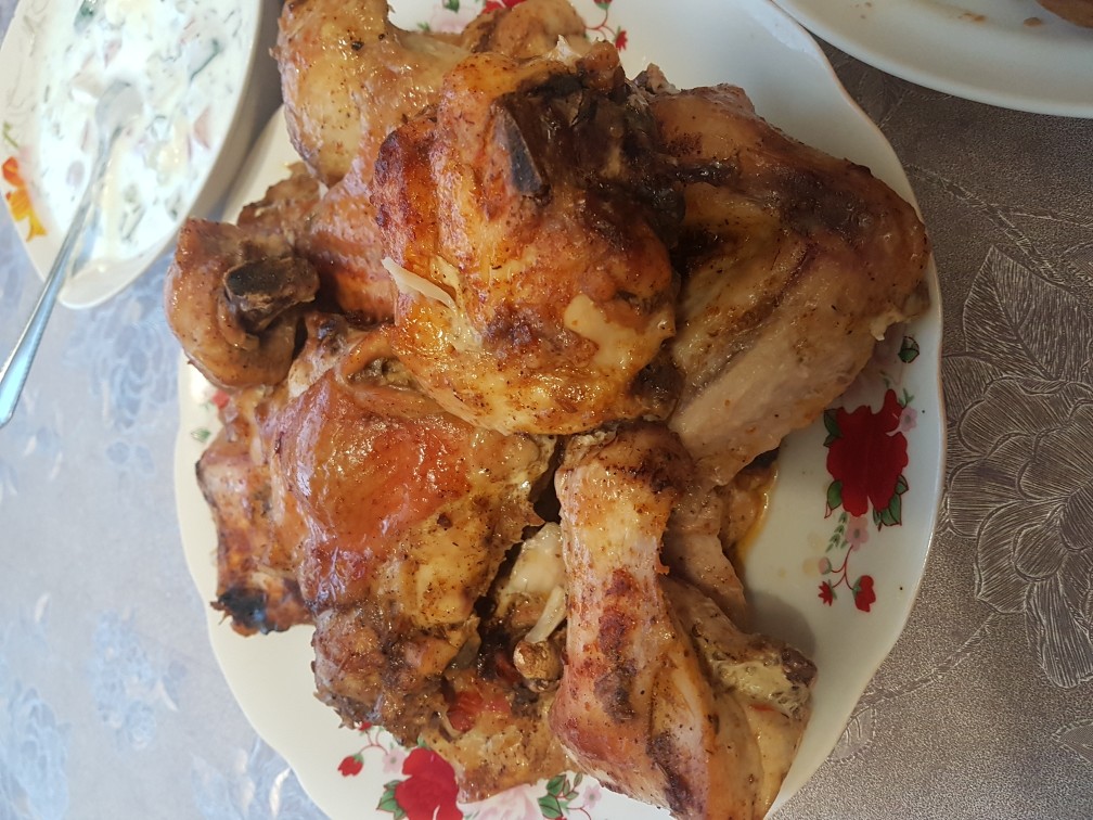 Курочка и молодой картофель в духовке.🐔