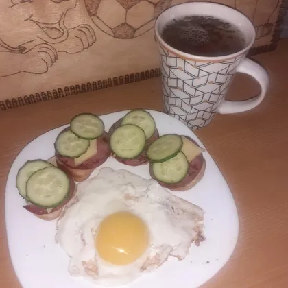 Мини-бутерброды на завтрак