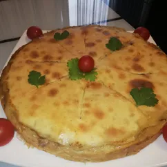 Мясной пирог с тыквой