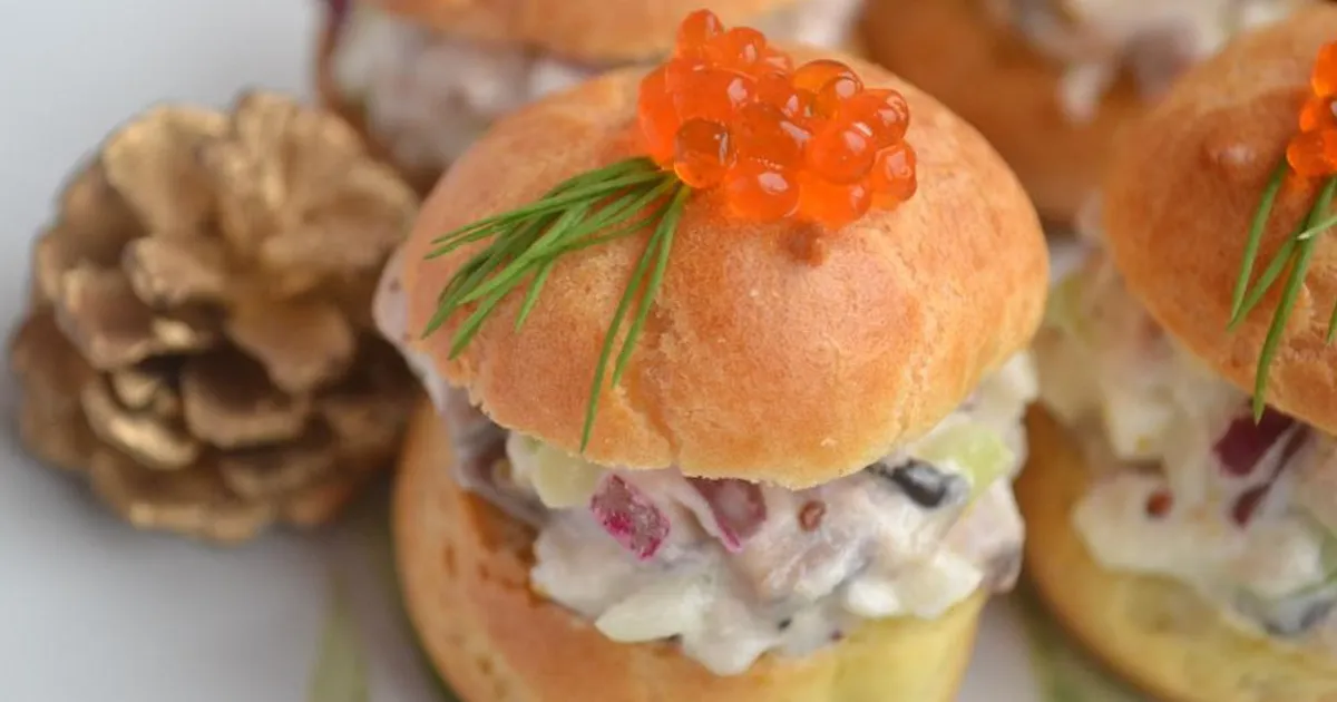 Профитроли с тартаром из сельди - рецепт автора Ирина 🍴 Готовить Просто🏃‍♂️