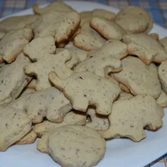 Песочное печенье с грецкими орехами