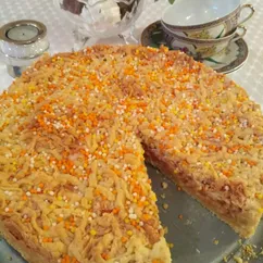 Песочный пирог с яблоками