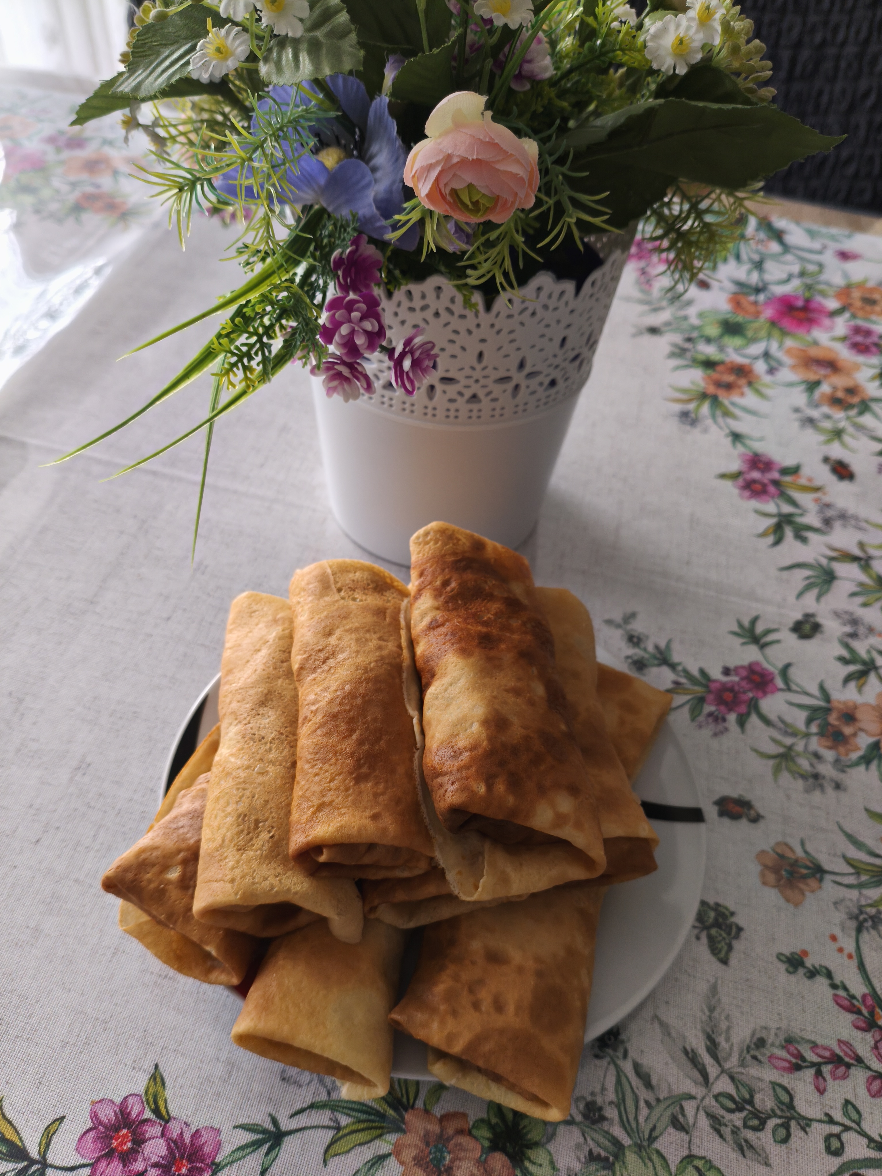 Блины на молоке и кипятке