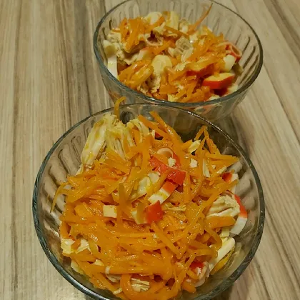 Новогодний салат с морковью по-корейски
