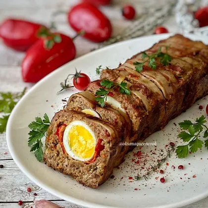 🥓Мясной рулет в беконе