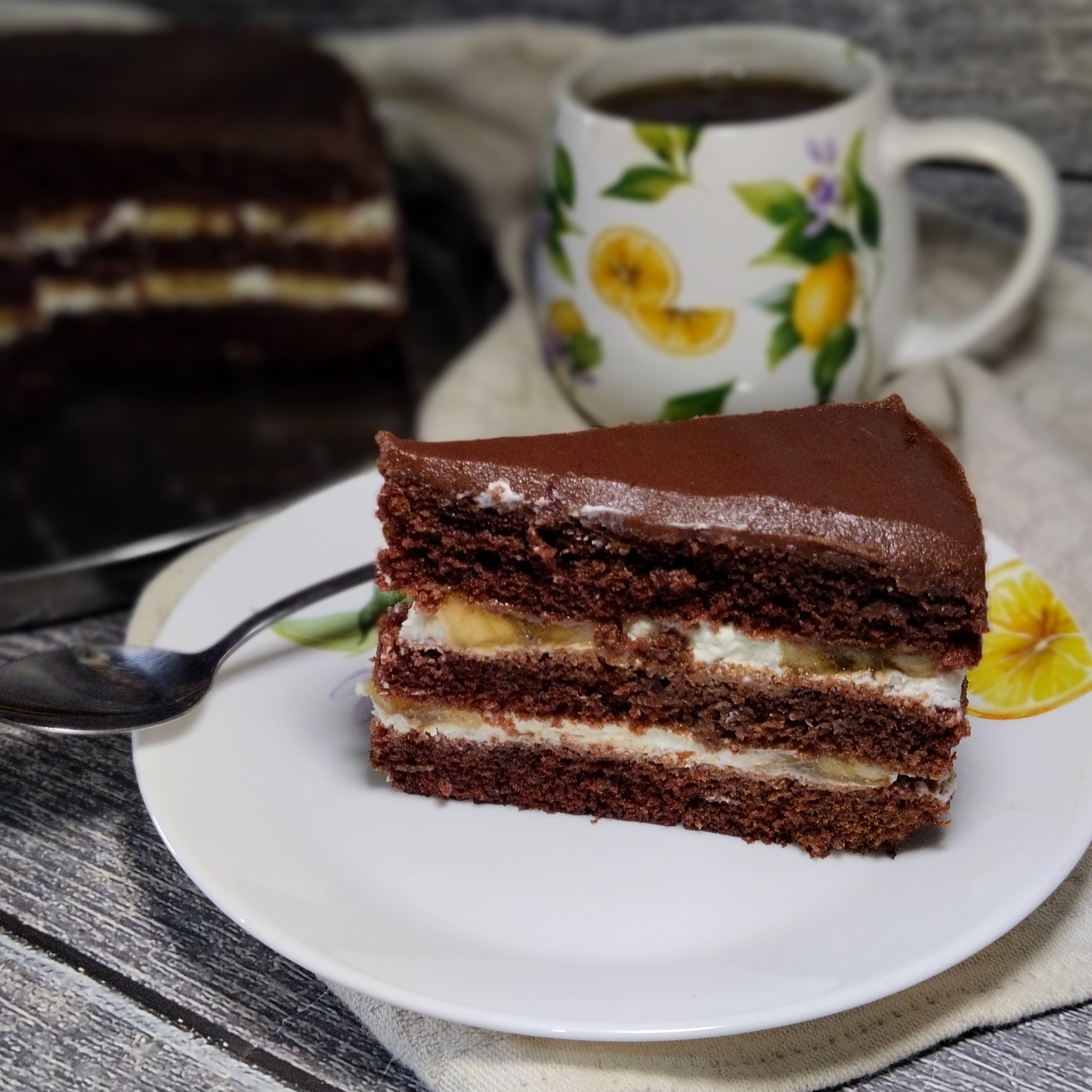 Шоколадный торт в микроволновке