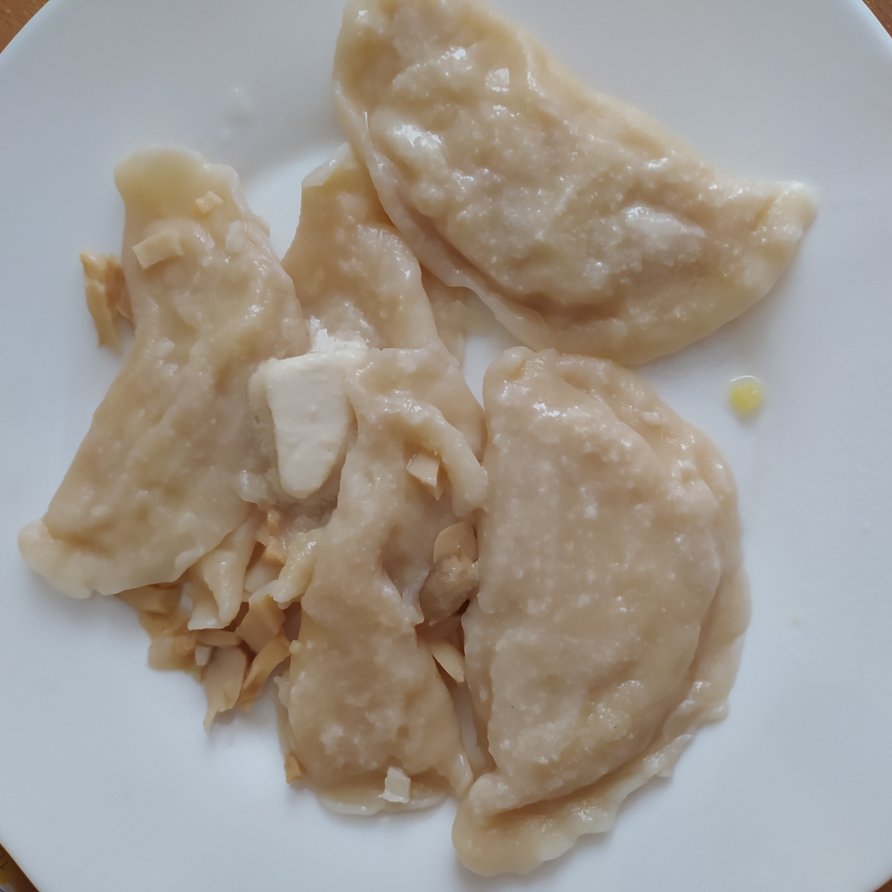 Вареники с картофелем и маринованными грибами (тесто без яиц)