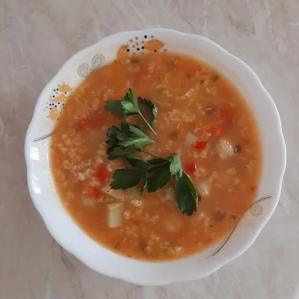 Безглютеновый суп с фрикадельками