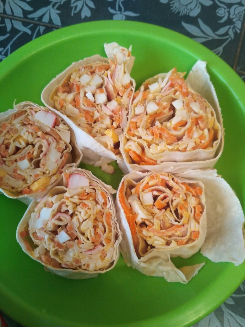 Рулет из лаваша