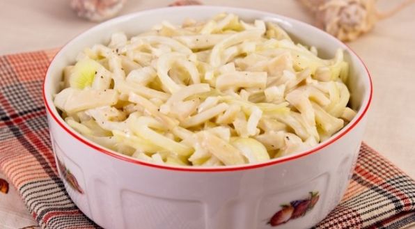 Кальмары под майонезом