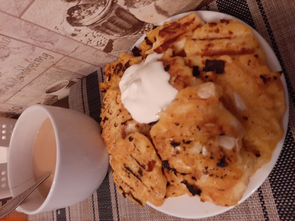Капустные оладьи
