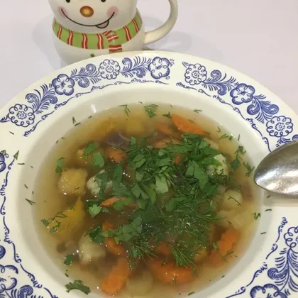 Суп с репой и бобовыми