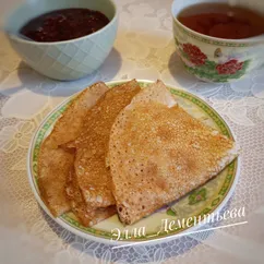 Блинчики на сыворотке от топлёного масла