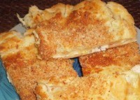 Слоеный курино-сырный пирог