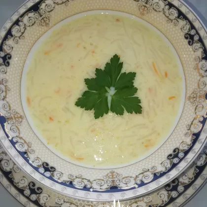 Сырный суп с паутинкой