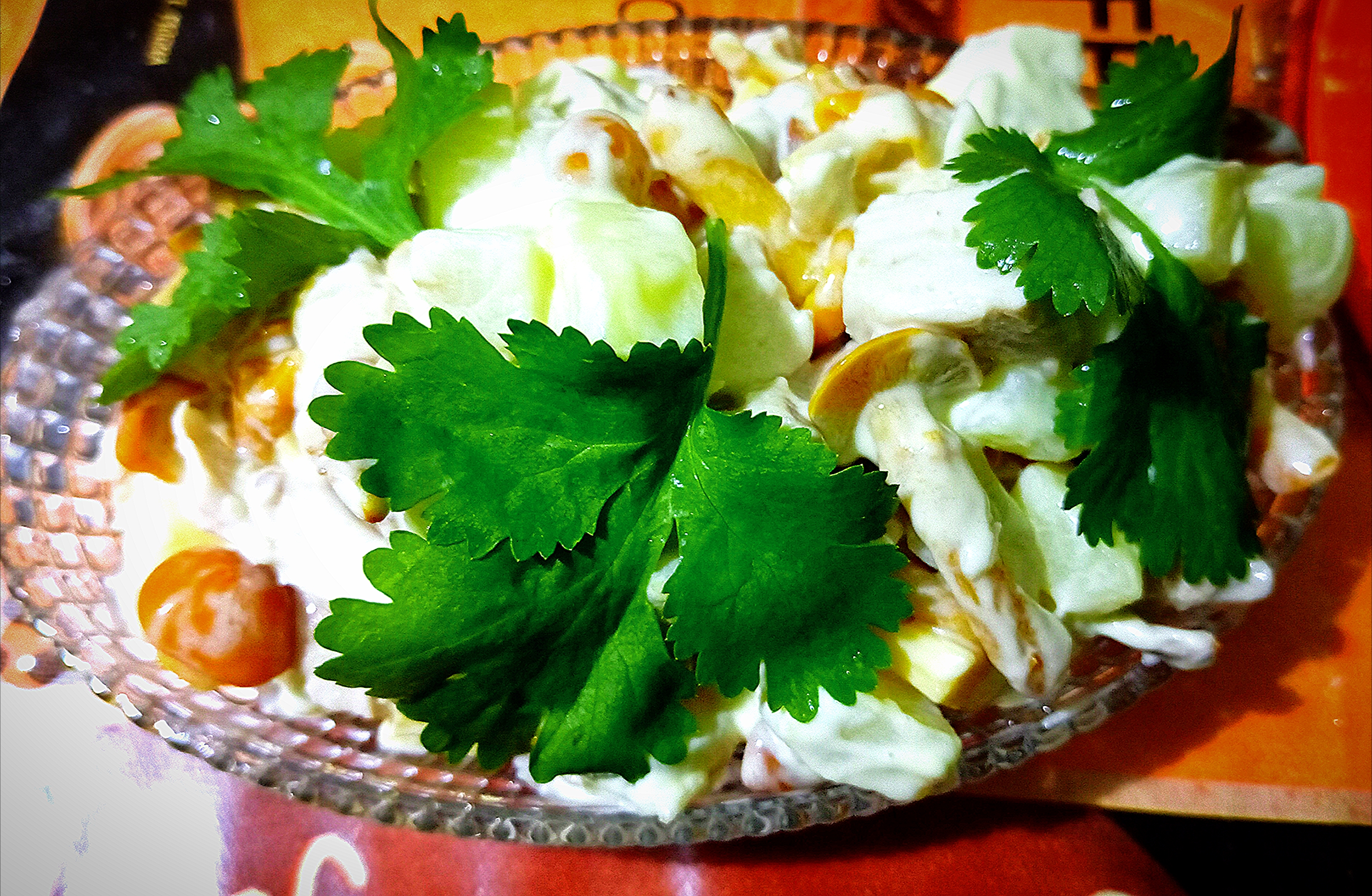 Салат "Мужской с опятами"