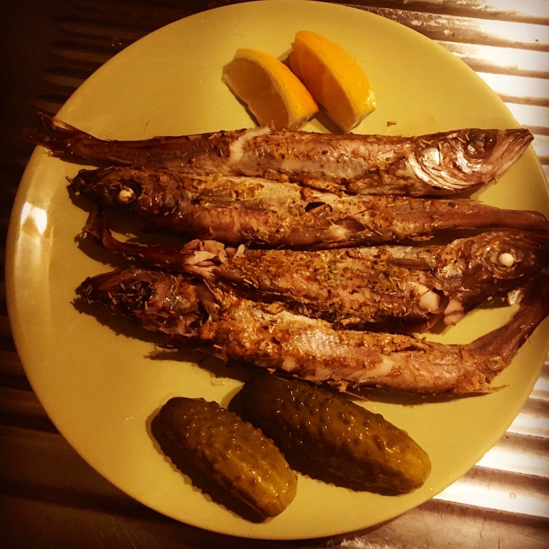 Путассу запеченное с огурчиками