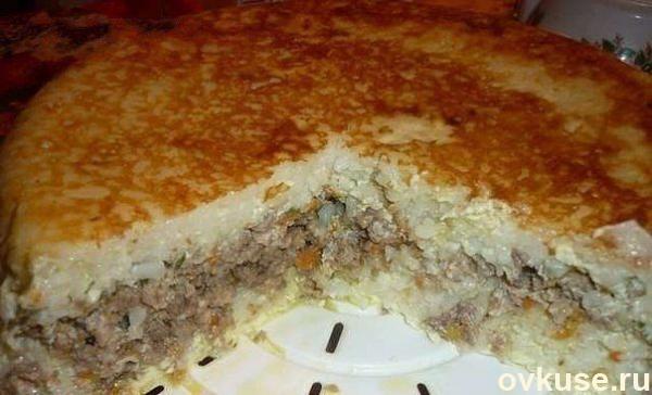 Рисовая запеканка с мясом