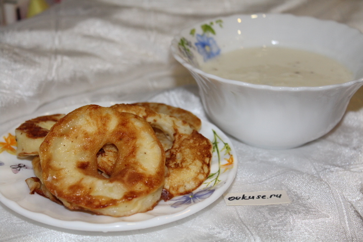 Кабачковые кольца в кляре из йогурта