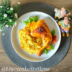 Куриные ножки с рисом в духовке