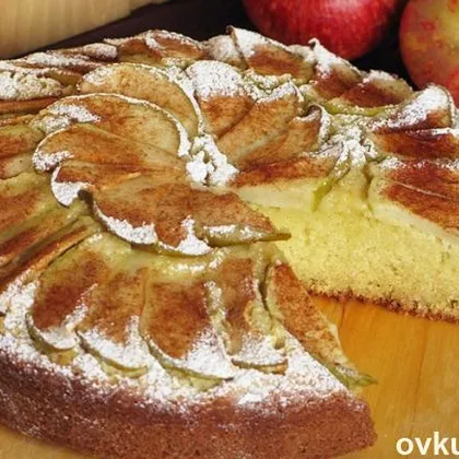 Бабушкин яблочный пирог-торт