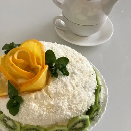 Шпинатно-апельсиновый торт