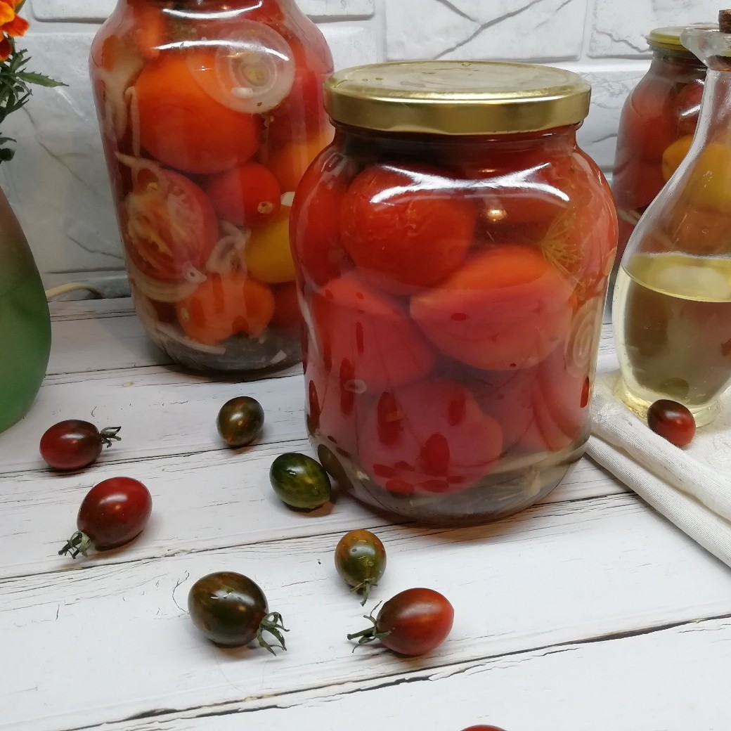 Бурые помидоры в заливке | Рецепты от Анны | Дзен