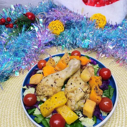 Новогоднее горячее - куриные голени с овощами
