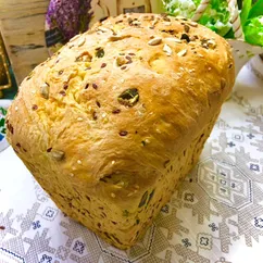 Постный хлеб с семечками 🍞