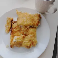 Сыр с молодым картофелем и мясом😍