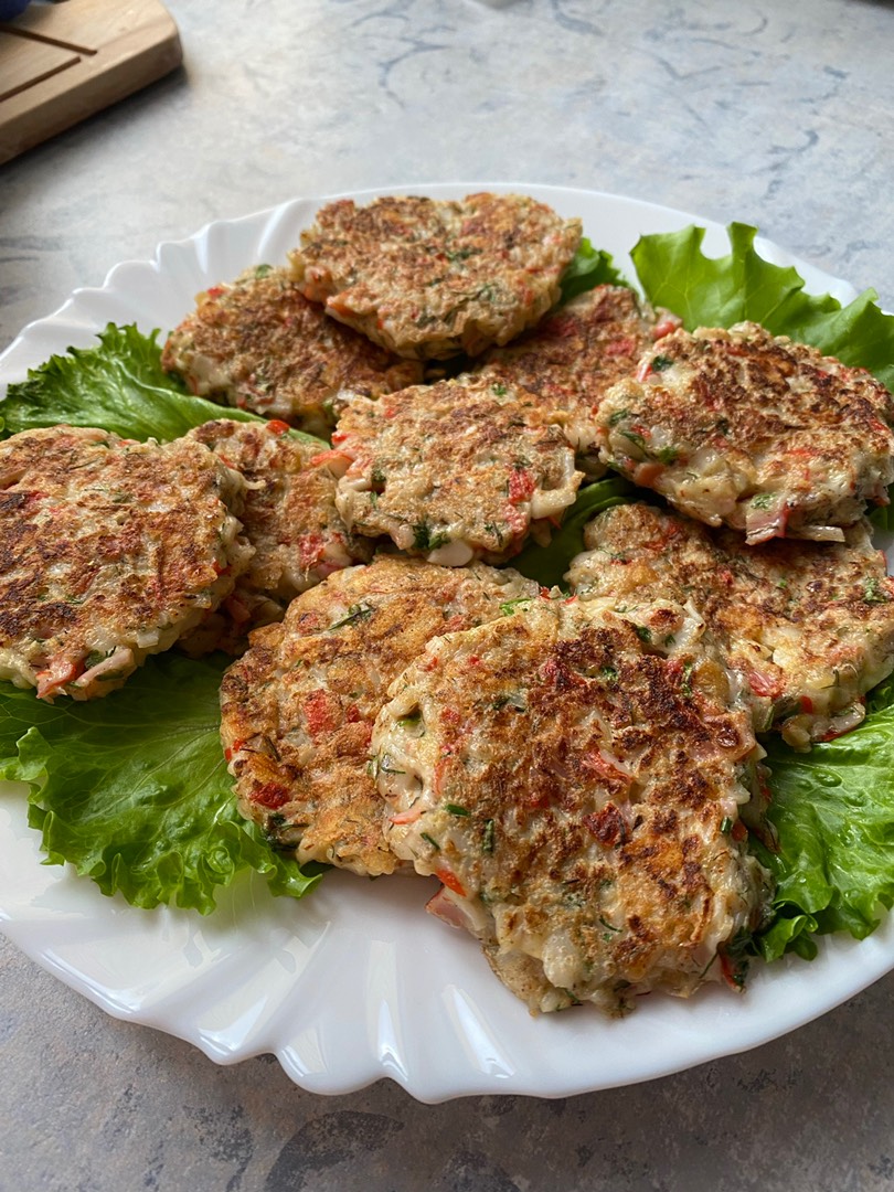 Крабовые оладьи 🦀