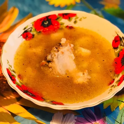 «Рисовый суп 🥣 на курином бульоне»