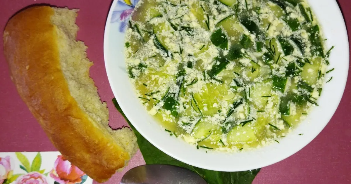 Окрошка на квасе со вкусом шпината рецепт с фото пошаговый от Екатерина ...