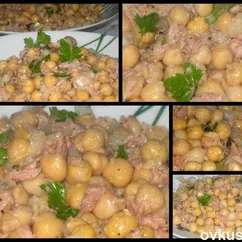 Португальская кухня "нут с тунцом"