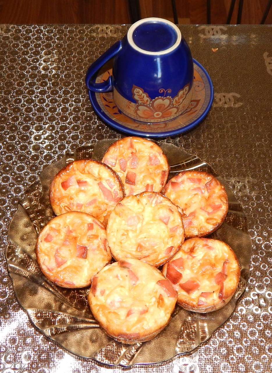 Капучино с кексиками из кабачка