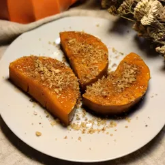 Тыква  в духовке с сахаром/мёдом