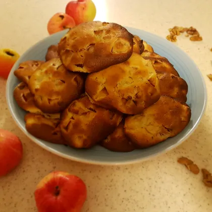 Печенье с яблоком и грецкими орехами