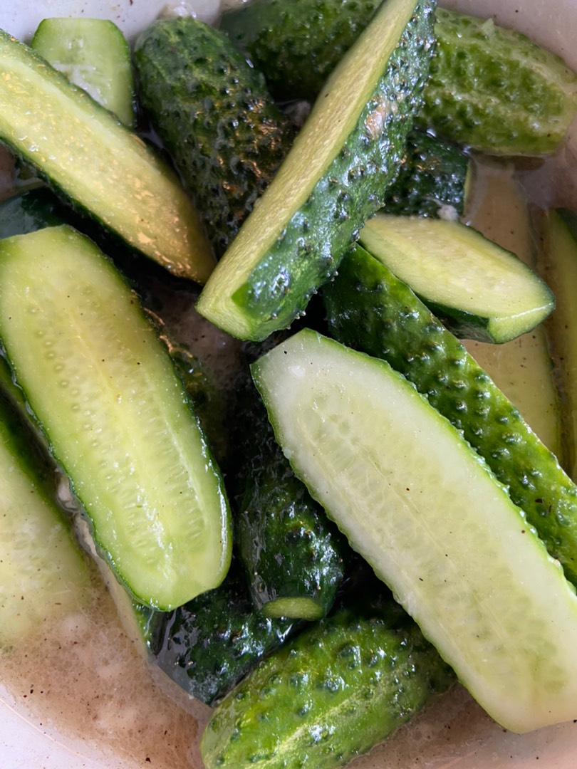 Огурцы с горчицей