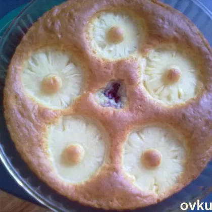 Пирог сгущено-ананасовый