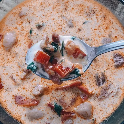 Сливочно-томатный суп 🍜