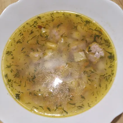 Гречневый суп с фрикадельками 🍲