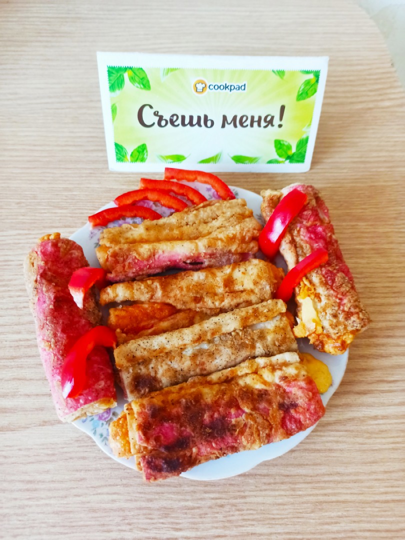 Закусочные крабовые рулетики с сыром🧀