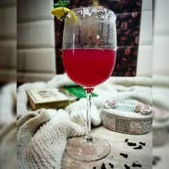 Безалкогольный глинтвейн🍷🍇🍯🍋