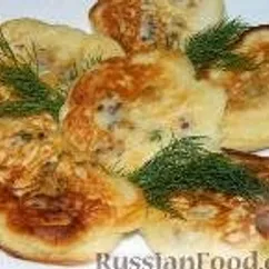 Оладьи с мясом