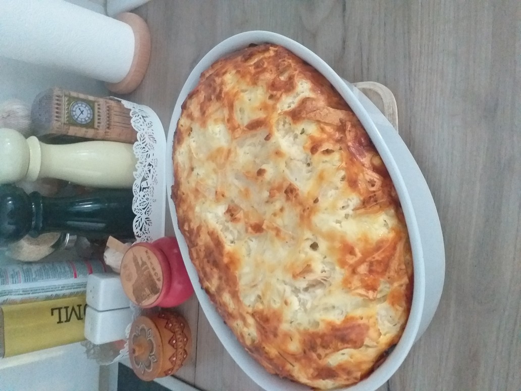 Ленивый пирог из лаваша